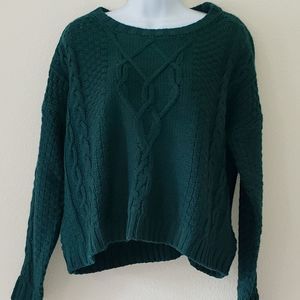 Mudd Knit green sweater medium